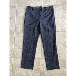 Ann Taylor Sz 6 Herringbone Navy Dress Slacks Pants Buisness Casual